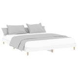 Bed Frame without Mattress White 200x200 cm Engineered Wood 832005