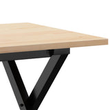 Coffee Table X-Frame 80x50x40 cm Solid Wood Pine and Steel 3282684