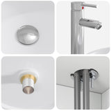 Bathroom Furniture Set 2 pcs High Gloss White Engineered Wood 3404098