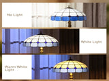 Tiffany-Style Floor Lamp with Handcrafted Stained Glass Shade, 152cm Tall Vintage Standing Lamp with T3398P425136