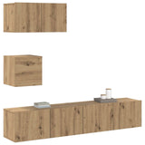 TV Cabinet Set Wall-mounted 3 pcs Artisan Oak Engineered Wood 3393140