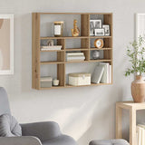 Wall Shelf Artisan Oak 90x16x78 cm Engineered Wood 856070