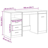 Desk Old wood Engineered Wood Standard Storage Desk 3328551