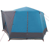 Cabin Tent 5-Person with Roof Blue and Grey 333 x 317 x 194 cm 42004030