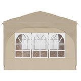 Pop-up Party Tent 290 x 290 x 245 cm Cream 42019867
