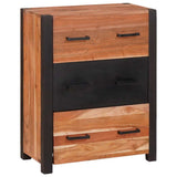Sideboard 3 pcs Brown 165 x 30 x 75 cm Solid Acacia Wood 3321527