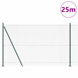 Welded Wire Fence with Concrete Base 25 x 1.5 m 3352448