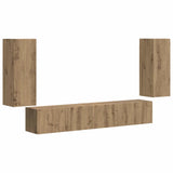 TV Cabinet Set 4 pcs Artisan Oak Engineered Wood 3409167