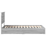 Storage Bed with Drawer Grey Sonoma 90 x 190 cm Engineered Wood 3411255