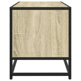 TV Cabinet Sonoma Oak 80x34.5x40 cm Engineered Wood and Metal 848810