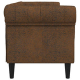 Sofa Brown 201.5 x 74.5 x 74.5 cm Polyester 42013012