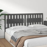 Bed Headboard Grey Solid pine wood 185.5 cm x 4 cm x 100 cm 818587