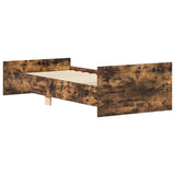 Bed Frame without Mattress Smoked Oak 90x200 cm Engineered Wood 835929