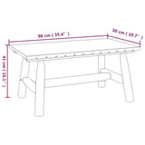 ZNTS 3 Piece Garden Lounge Set Solid Wood Spruce 3185533