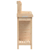 Potting Table with Cabinet 110.5x45x124.5 cm Solid Wood Fir 156343