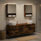 Bathroom Furniture Set 5 pcs Smoked Oak 3407003