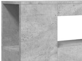 LED Headboard Concrete Grey 100x18.5x103.5 cm Engineered Wood 837333
