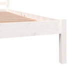 Bed Frame without Mattress 135x190cm White Double 810406