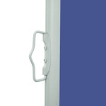 Patio Retractable Side Awning 100x500 cm Blue 48384