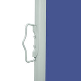 Patio Retractable Side Awning 100x500 cm Blue 48384