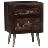 ZNTS Bedside Cabinet Solid Reclaimed Wood 40x30x50 cm 245916