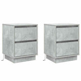 Bedside Cabinet 2 pcs Concrete Grey 39 x 34.5 x 50 cm 869617
