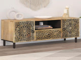 TV Cabinet 105x33x46 cm Solid Wood Mango 358226