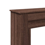 Fireplace Surround Brown Oak 90x30x90 cm Engineered Wood 854595