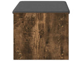 Hall Bench with Cushion with Shelf Smoked Oak 83 x 38 x 45 cm 891580