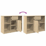 Sideboard with Drawer Sonoma Oak 101x35x76 cm Engineered Wood 861564