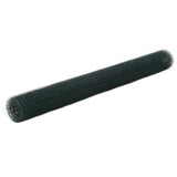 Chicken Wire Fence Steel with PVC Coating 25x1.5 m Green 143636