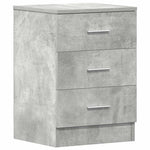 Bedside Cabinets 2 pcs Concrete Grey 38x35x56 cm Engineered Wood 800459