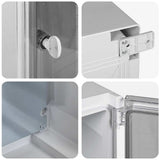 Control Cabinet Grey 42 x 19.5 x 50 cm ABS Plastic 4106513