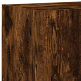5 Piece TV Wall Units Smoked Oak Engineered Wood 3216461