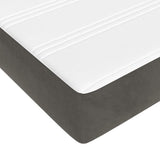 Pocket Spring Bed Mattress Medium Dark Grey 193x203x20 cm King 347892