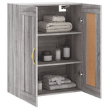 Wall Mounted Cabinet Grey Sonoma 69.5x34x90 cm Engineered Wood 835016
