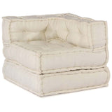 Modular Sofa 2 pcs Cream 140 x 70 x 56 cm Fabric 3315061