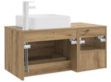 Bathroom Furniture Set 2 pcs Artisan Oak Engineered Wood 3403887