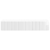 Wall-Mounted Side Table High Gloss White 87.5 x 34.5 x 17 cm 898329