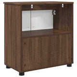 Bathroom Cabinet with Storage Brown Oak 61 x 35 x 64 cm 883291