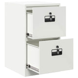 File Cabinet White 44 x 50 x 74.5 cm Cold-Rolled Steel 891597