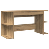 Desk with Shelf Artisan oak 140 x 50 x 75 cm Engineered wood 879648
