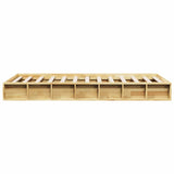 Bed Frame Oak Solid Oak Wood 90x190 cm Bed Frame Rectangular 3324129