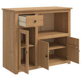 Microwave Sideboard PANAMA Honey Wax 99.5 x 44 x 86.5 cm 42033388