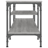 TV Cabinet Grey Sonoma 161x35x45 cm Engineered Wood&Iron 831811