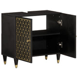 Bathroom Sink Cabinet 62x33x58 cm Solid Wood Mango 358339