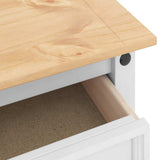 End Table Corona White 50 x 50 x50 cm Solid Pine Wood 42021193