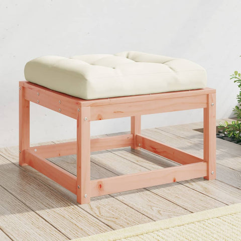 ZNTS Garden Footstool with Cushions Solid Wood Douglas 844702