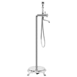 Freestanding Bathtub Faucet Stainless Steel 99.5 cm Silver 145093