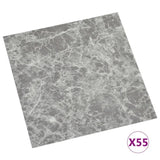 Self-adhesive Flooring Planks 55 pcs PVC 5.11 m Concrete Grey 324673